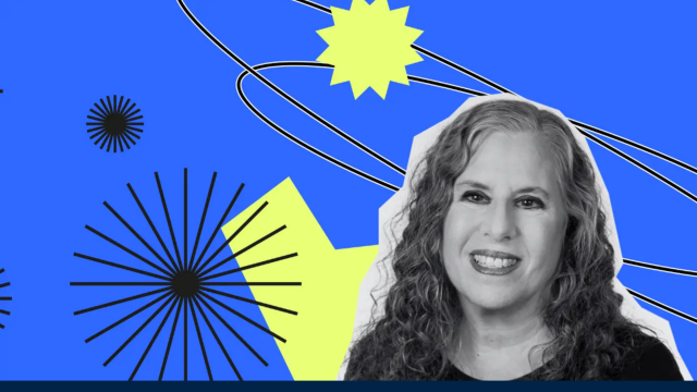 Graphic of a headshot of Sandi created by Maddyness