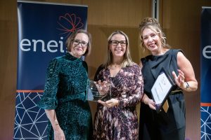 Image of award recipients collecting their award