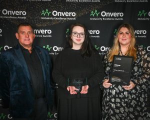 Colleagues from Ramsay Health Care with their trophy and certificate.