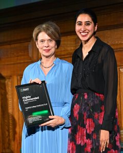 Colleagues from Imperial College show their highly commended certificate.